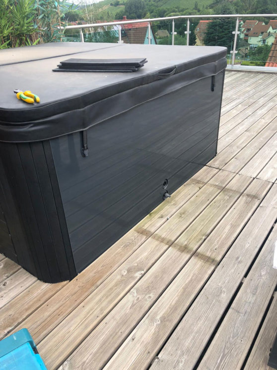 alu prélaqué anthracite jacuzzi