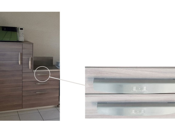 cuisine poignées inox sur-mesure