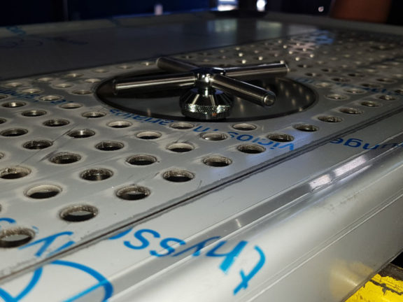 égouttoir verre inox sur mesure