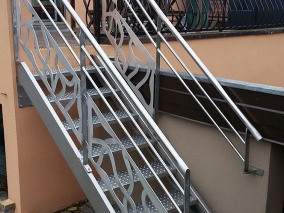 escalier inox sur mesure