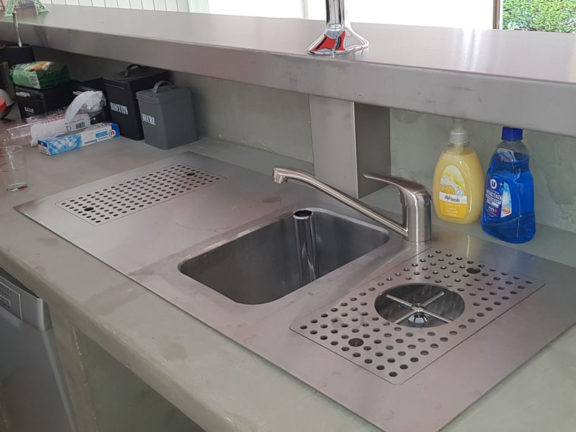 évier inox sur mesure