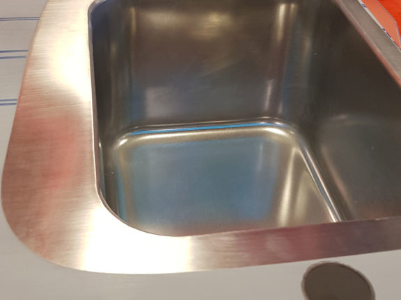 évier inox sur mesure restaurant