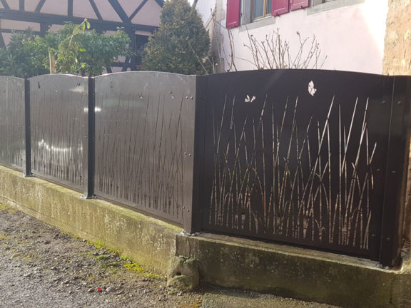 palissade tole sur mesure