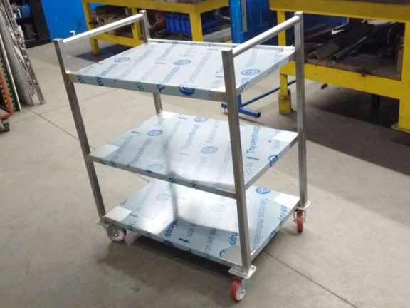 plateau service inox brasserie